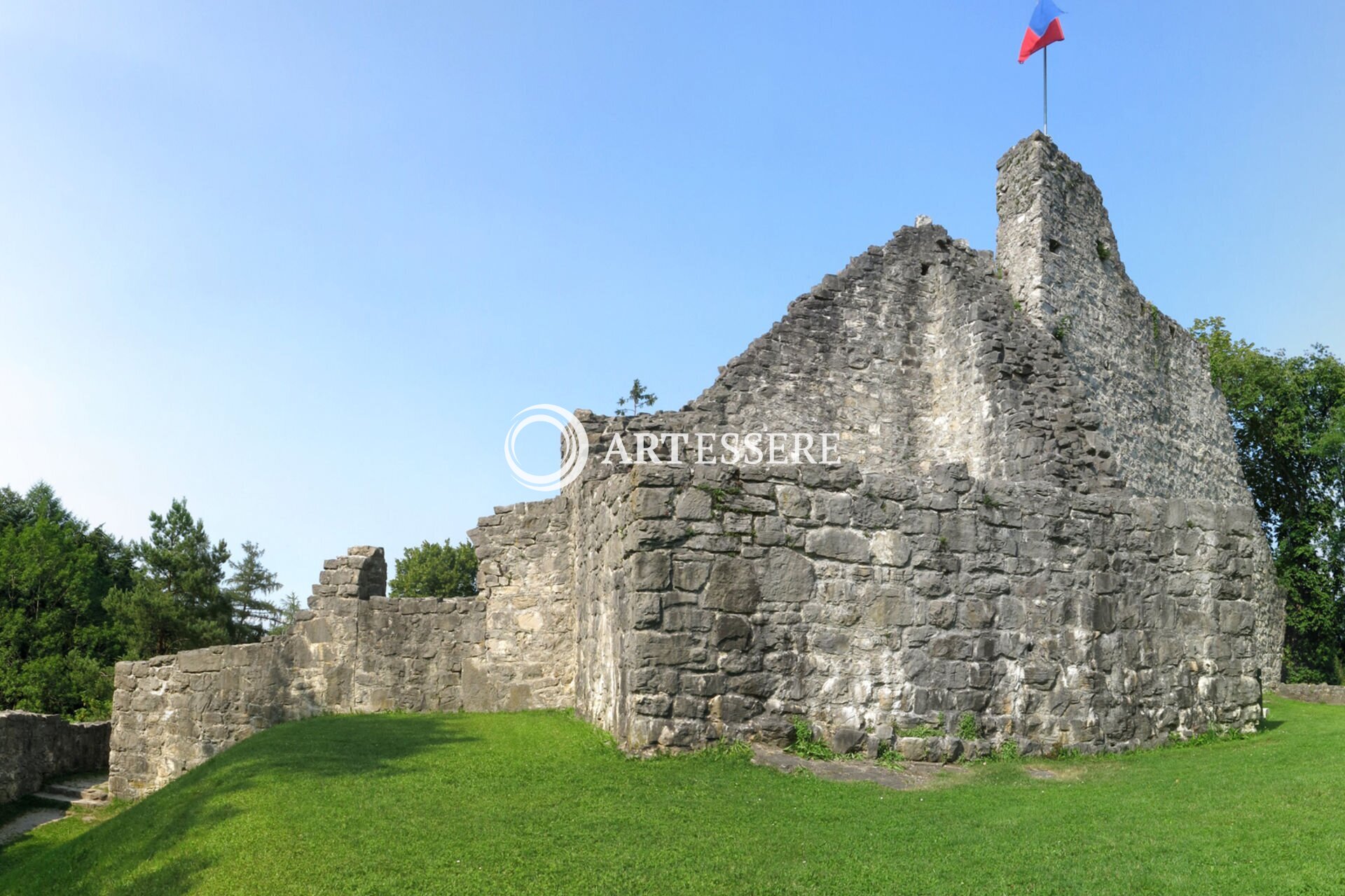 Castle ruins in Schellenberg